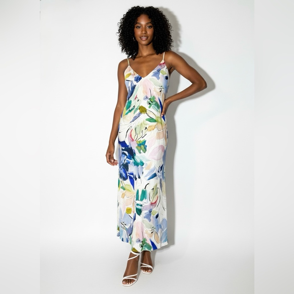 Ted Baker Ashhliy Strappy Floral Maxi Dress